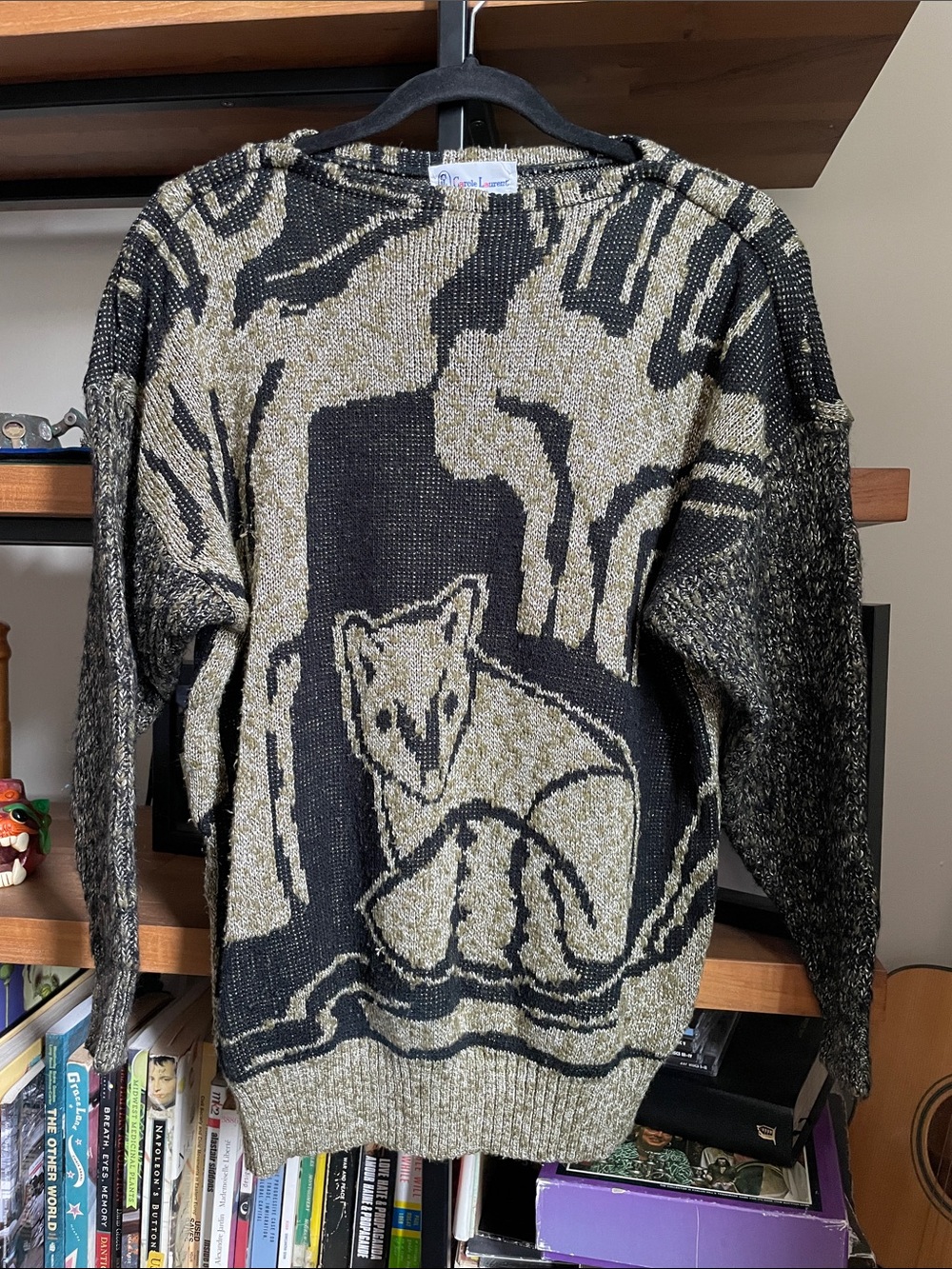 80s Knit Fox Sweater